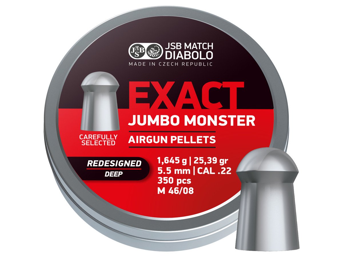 1702406386-1.jpg JSB Redesigned Match Diabolo Exact Jumbo Monster, .22 Cal, 25.39gr - Image 1