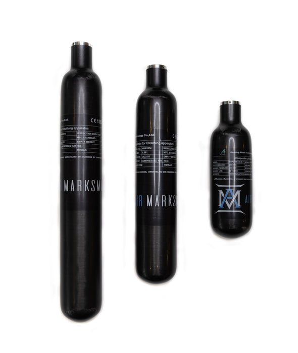BottleswithValves-Copy_590x700-1.jpg AirMarksman 300 Bar Carbon Fiber Bottles - Image 1