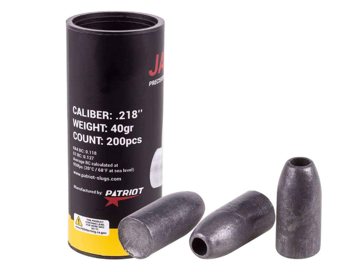 patriot-javelin-slug-218-caliber-40-grains-200-count_1670514140-1.jpg Patriot Javelin Slug Hollowpoint Gen 2 .218 Caliber, 40 Grains - 200 ct - Image 1