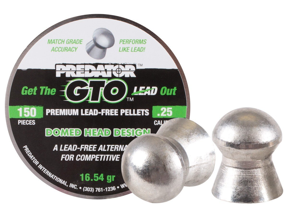 predator-gto-lead-free-25-cal-16-54-gr-150-ct_1591302590-1.jpg Predator GTO Lead-Free, 16.54 gr - 150 ct - Image 1